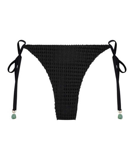 Cheeky Tanga Bikiniunderdel Maui Crochet, Svart