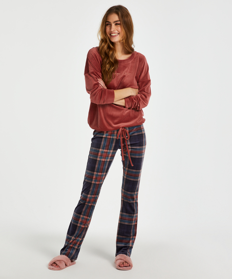 Sammetsleggings, blå