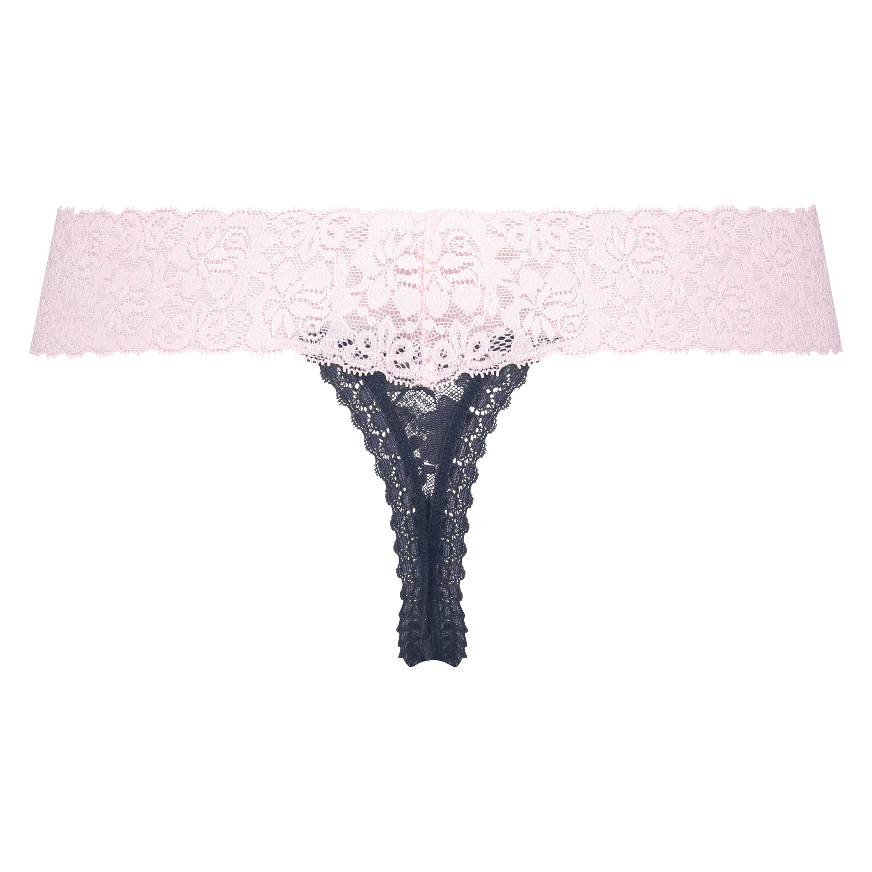 Extra l&aring;g stringtrosa V-shape, Bl&aring;, main