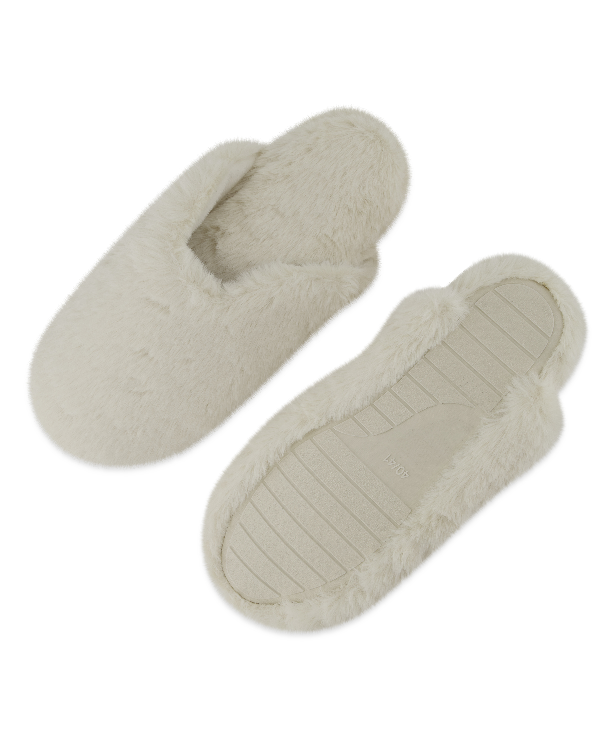 Teddy Mule Slipper, Vit, main