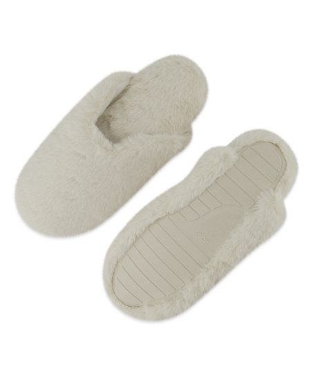 Teddy Mule Slipper, Vit
