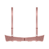 Formpressad push-up-bh med bygel Marine, Rosa