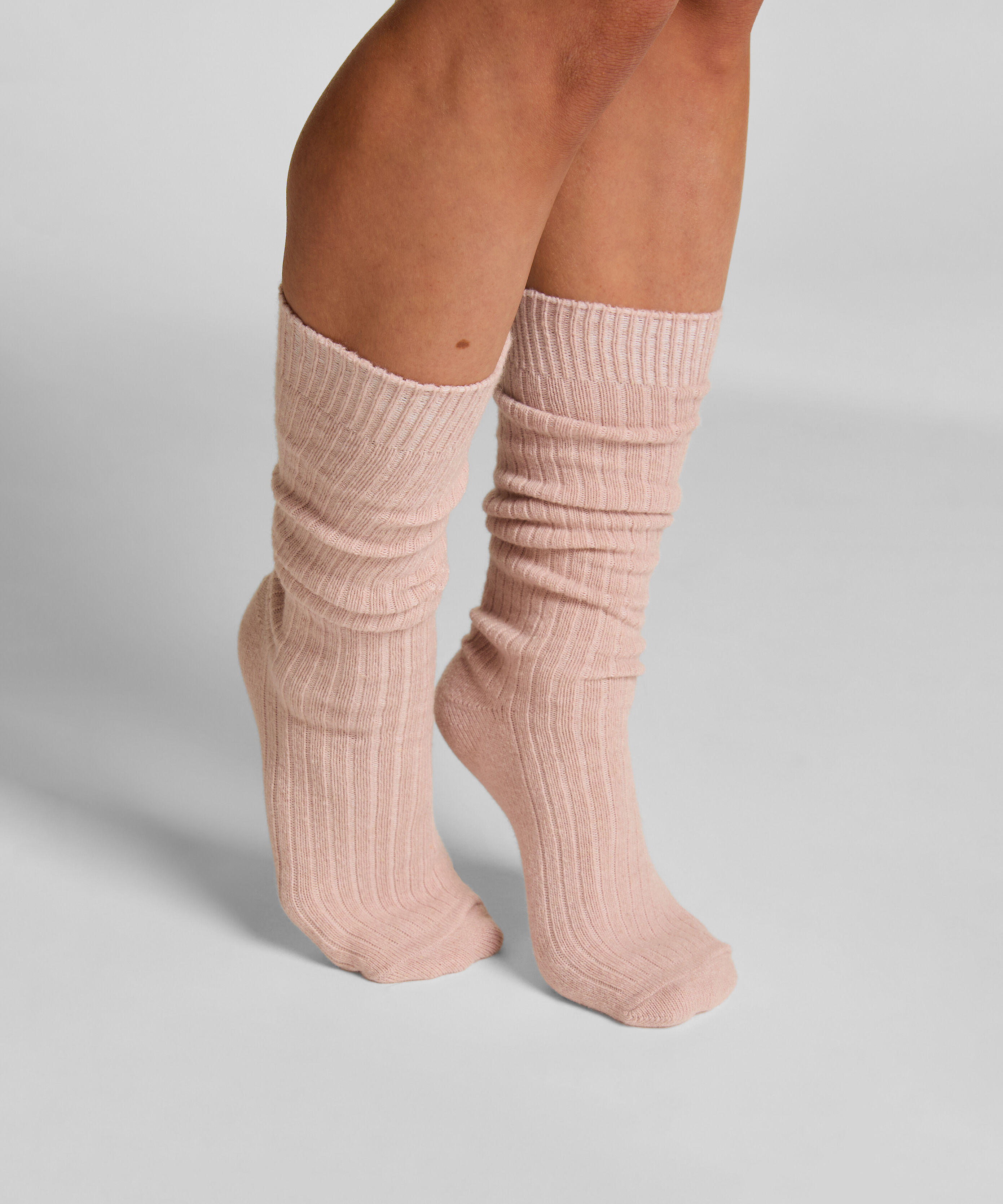 Strumpor Cashmereblandad, Rosa Strumpor Cashmereblandad, Rosa