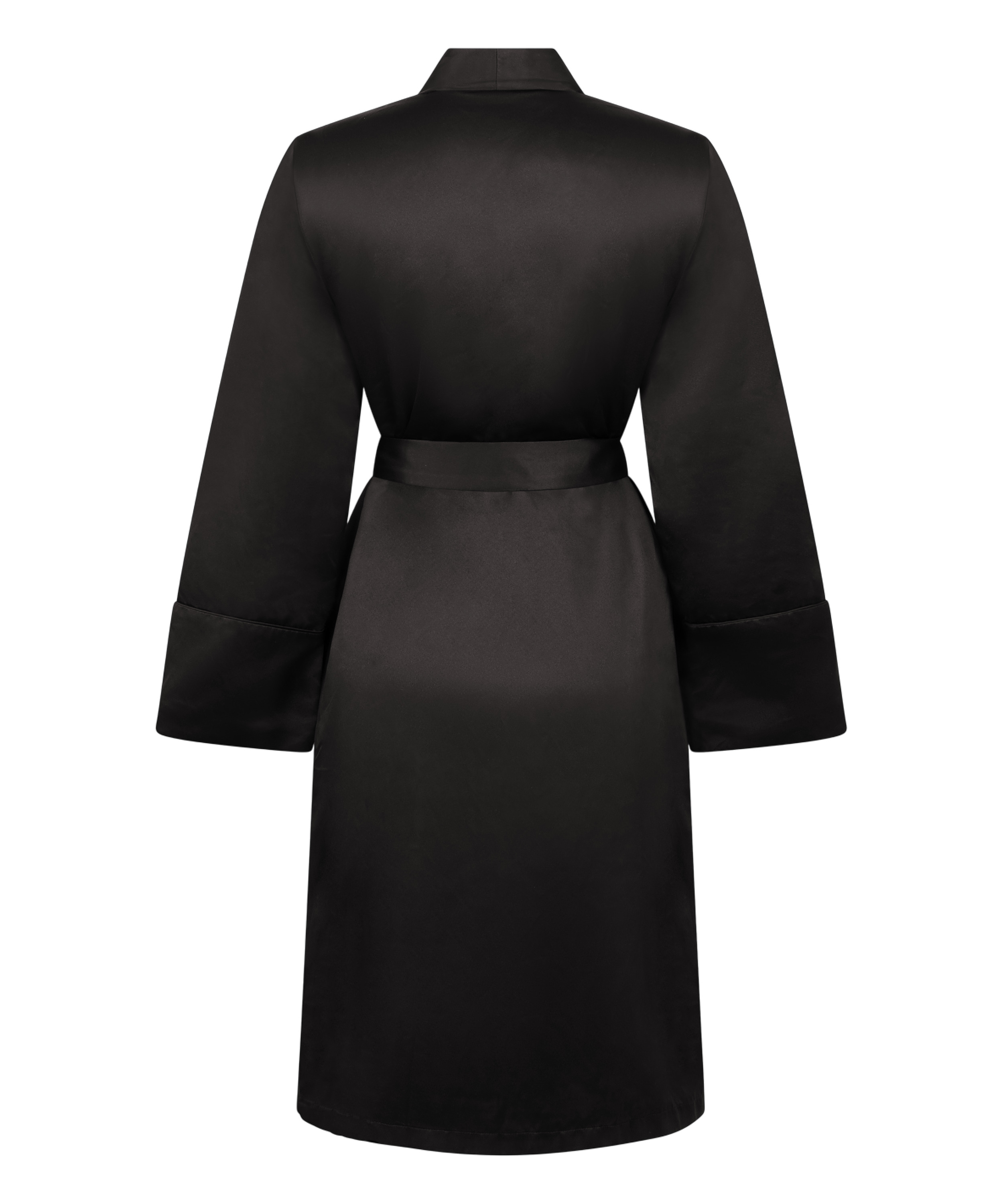 Badrock av satinfleece, Svart, main