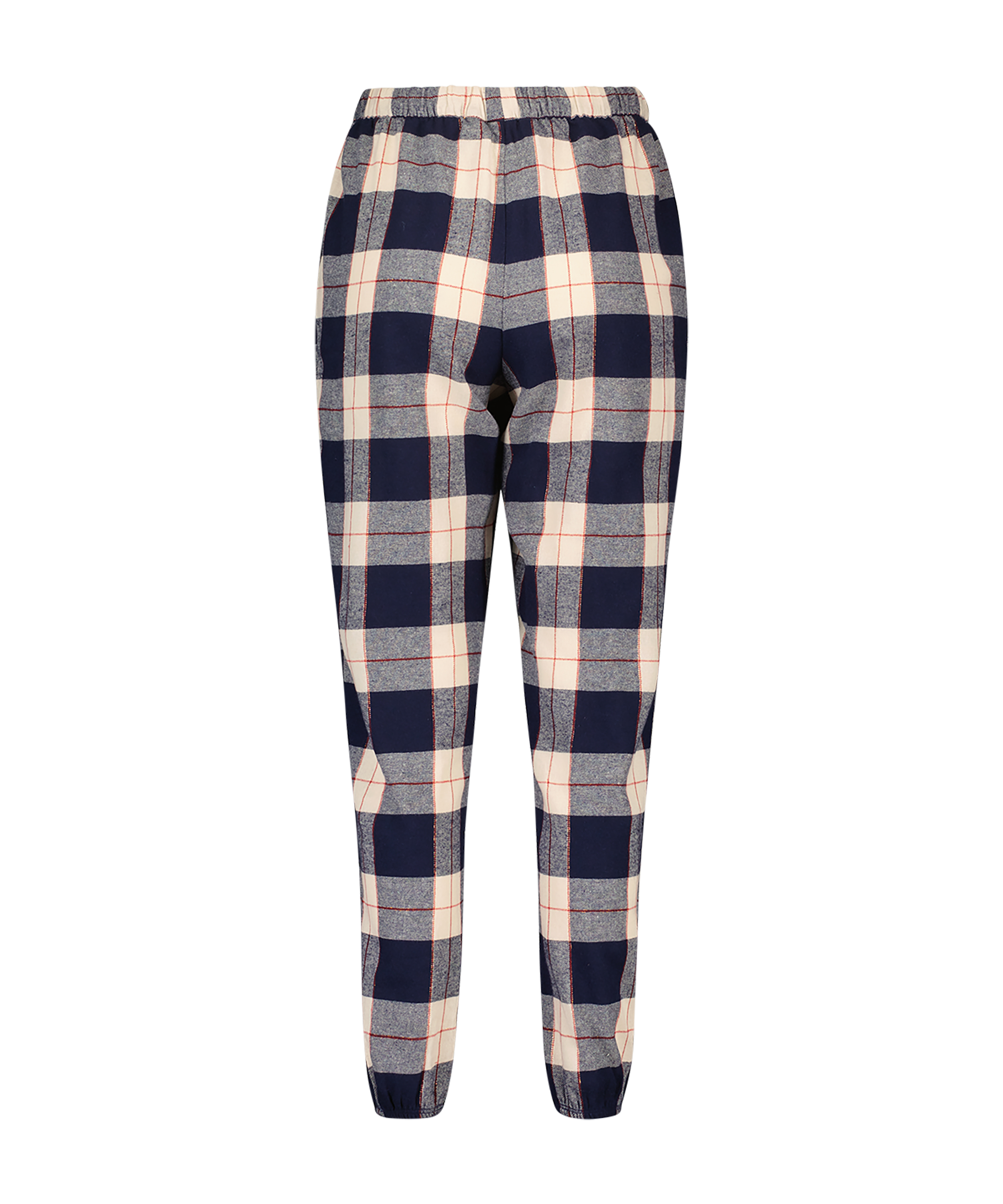 Petite Twill Check Pyjama pants, blå, main