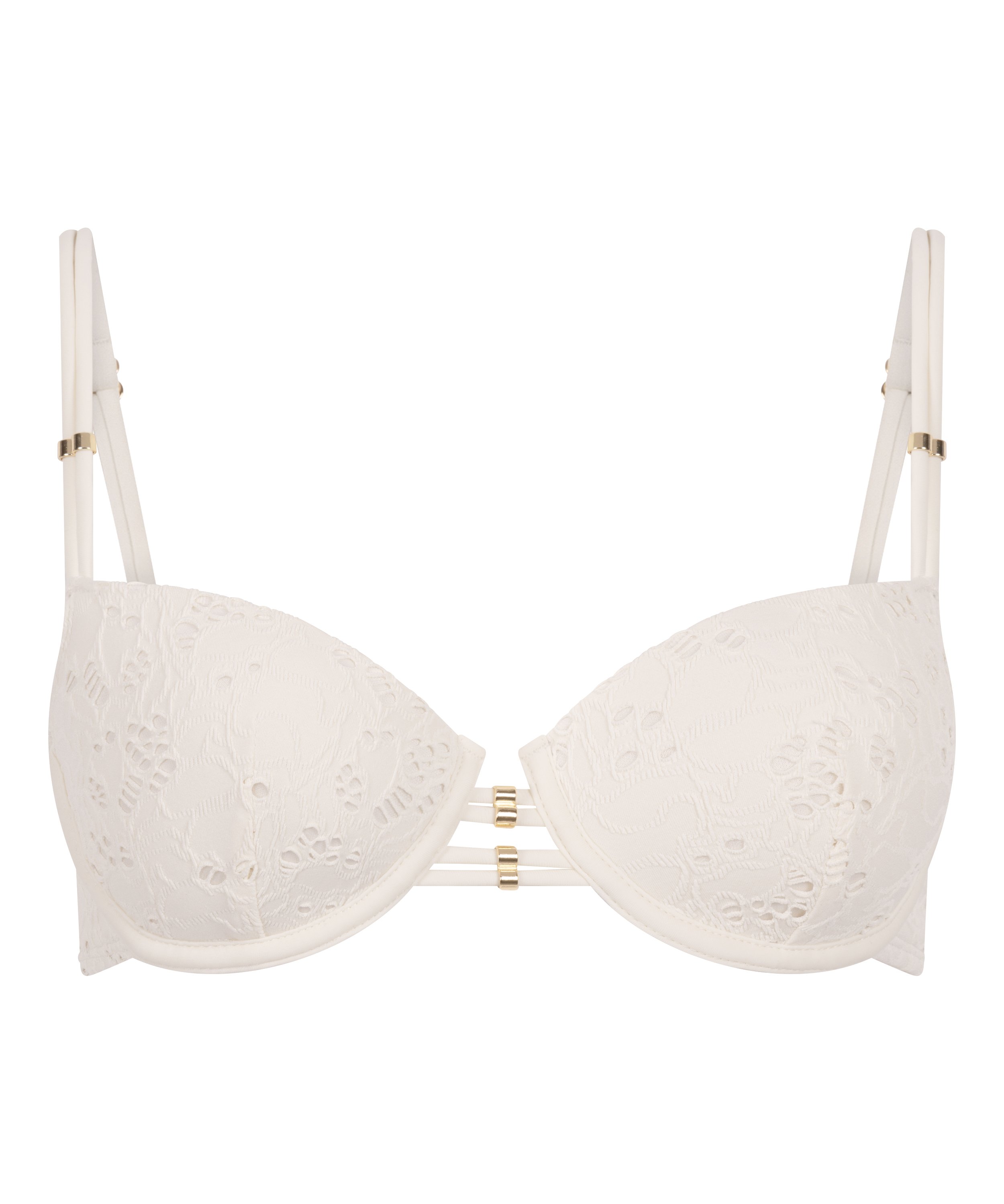 Crochet Bikini Top, Vit, main