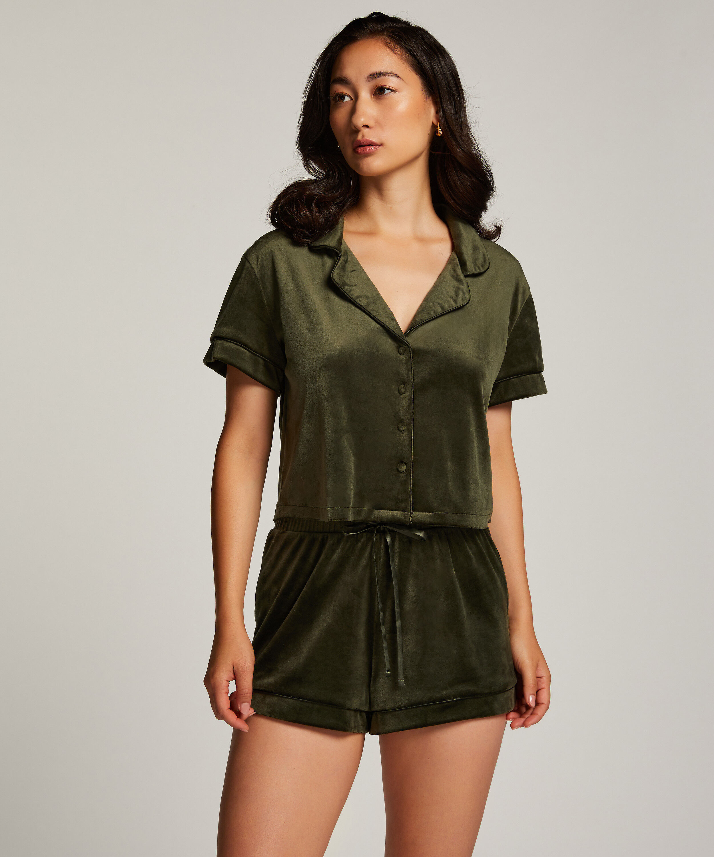 Sammetsshorts, Grön