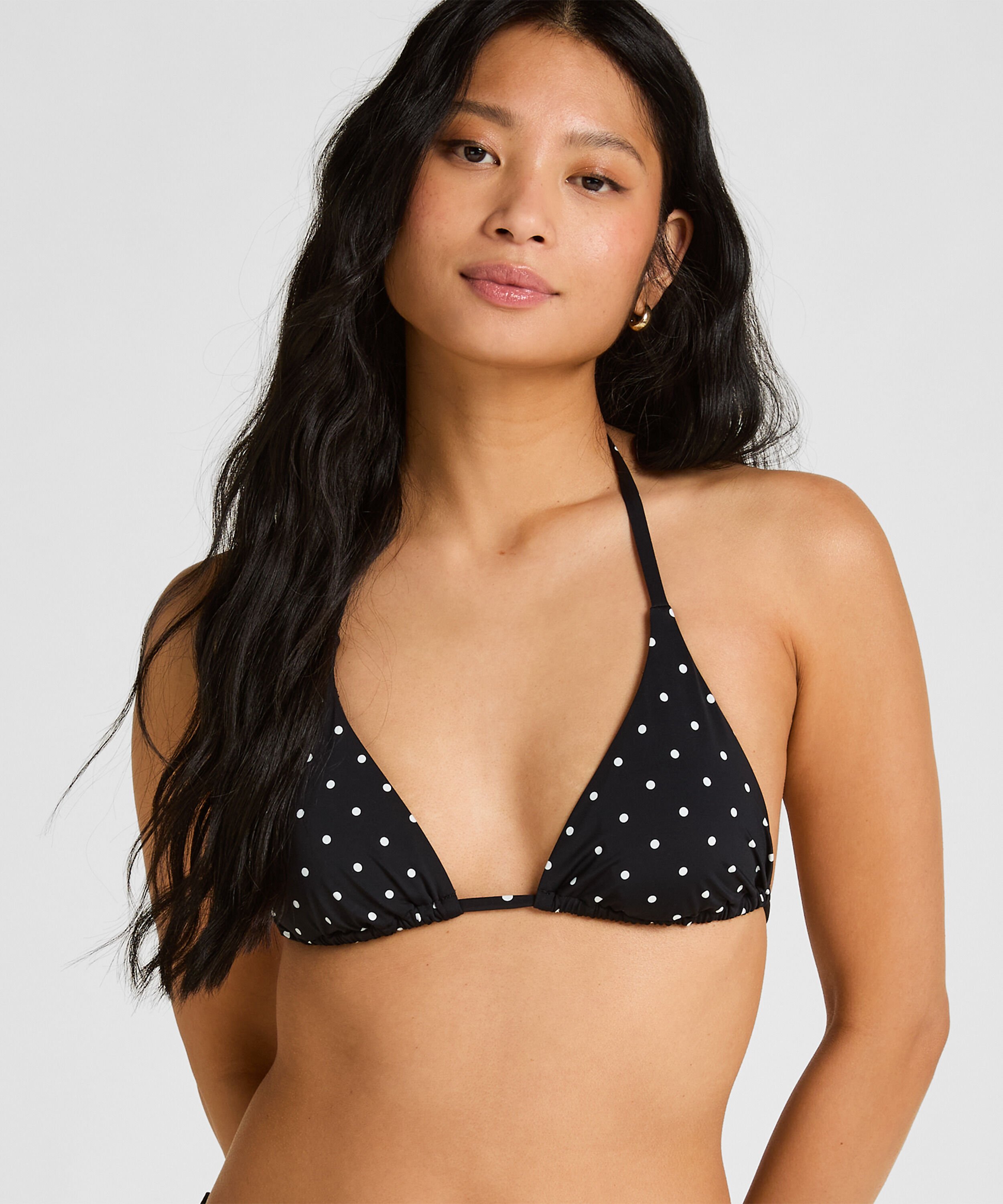 Triangle Bikini Top Luxe, Svart