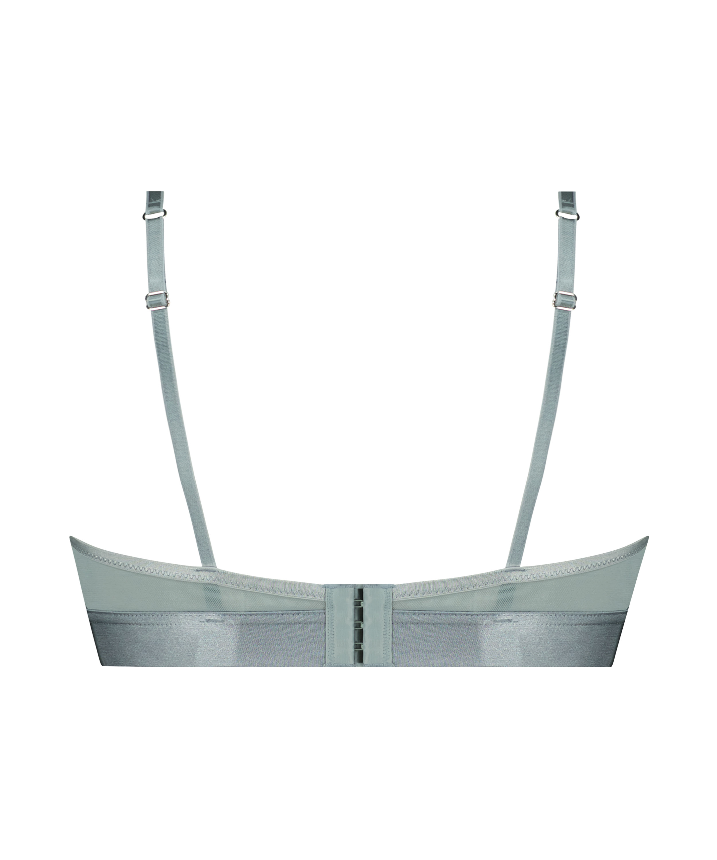 Icke-formpressad longline-bh med bygel Luna, Blå, main