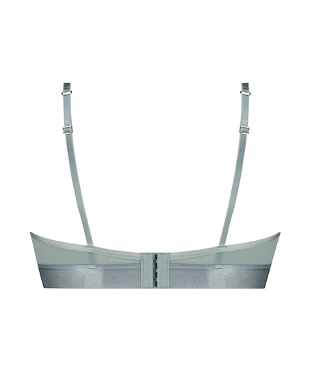 Icke-formpressad longline-bh med bygel Luna, Blå