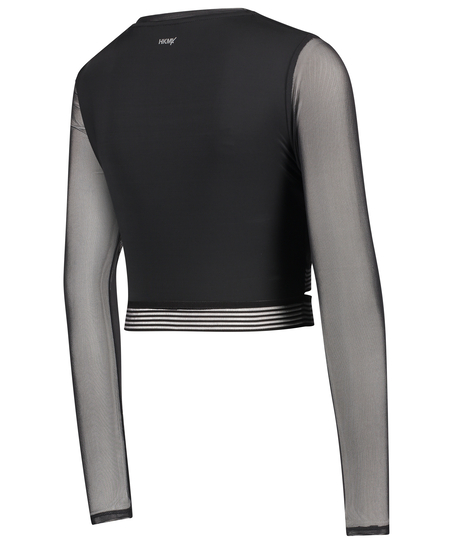 HKMX croppat linne, Svart