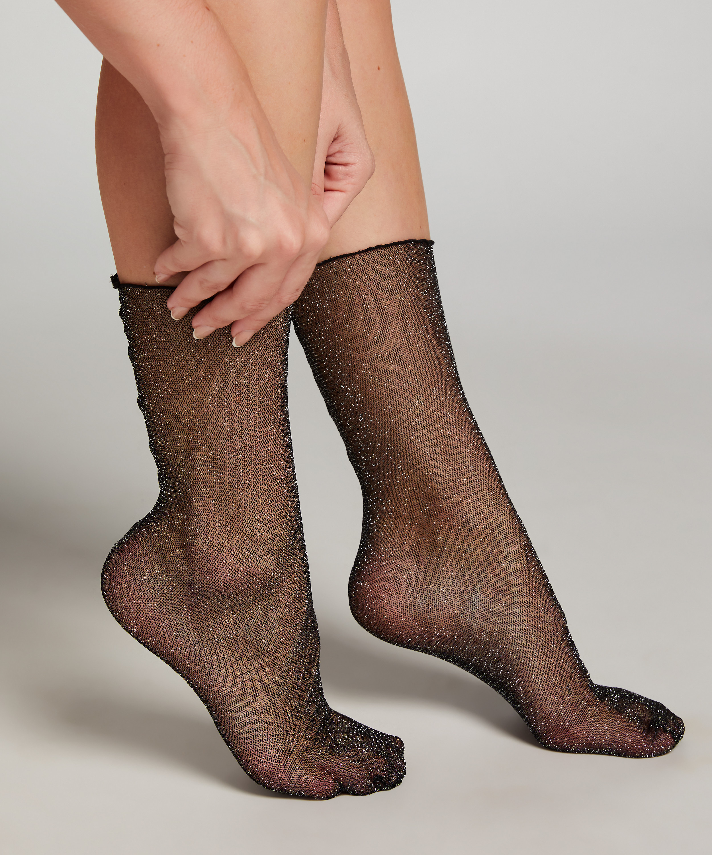 Strumpor Glitter, Svart, main