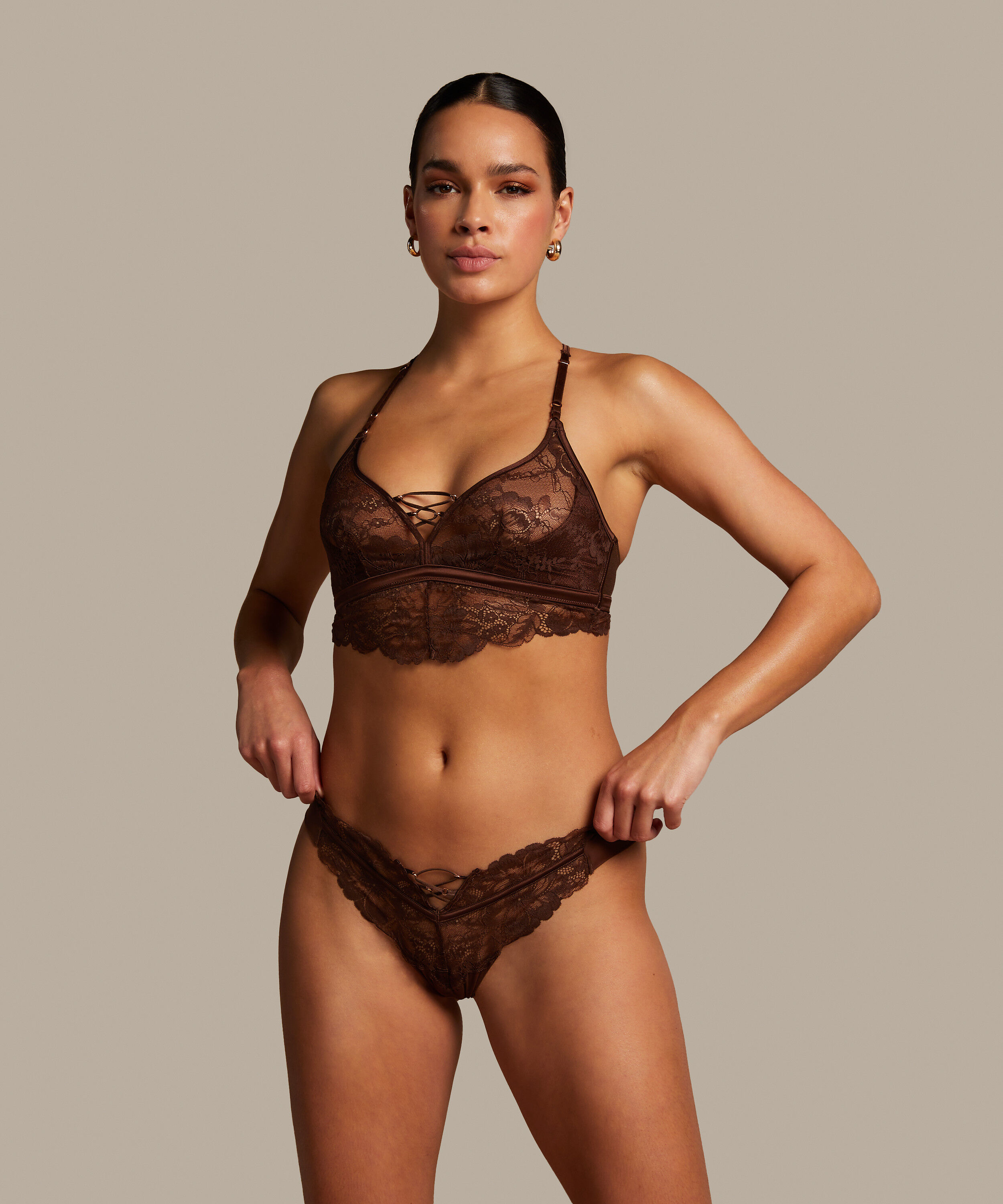 Bralette Patrice, Brun