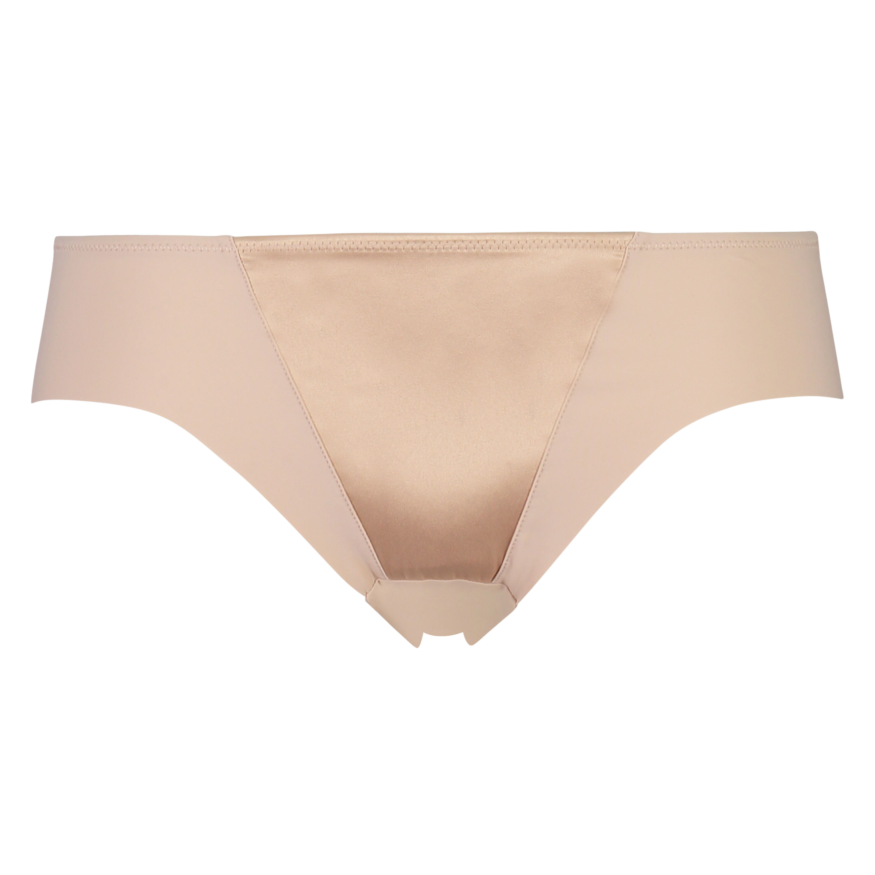 Brieftrosa i satin-fleece, Beige