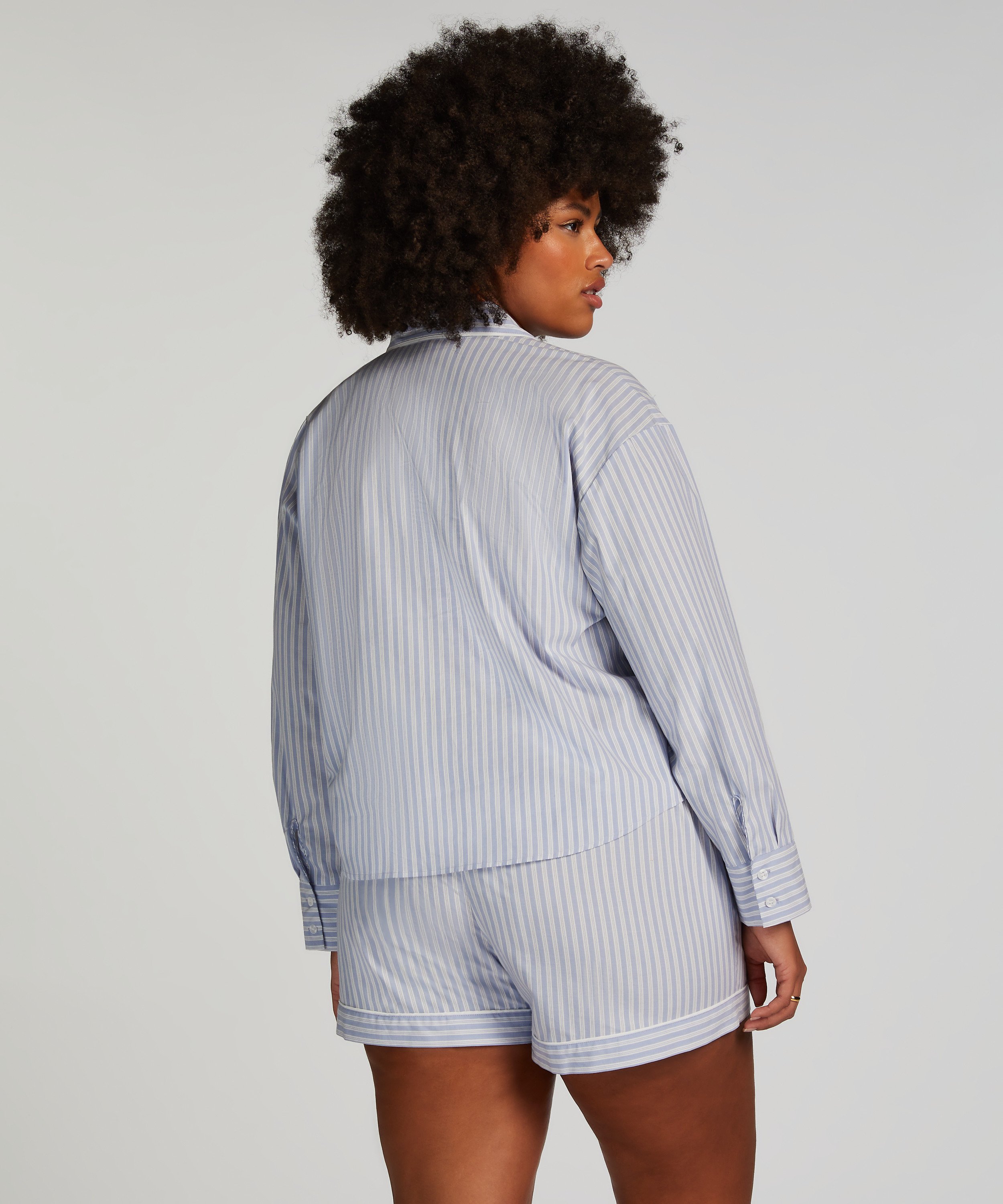 Bomullsshorts, Blå, main