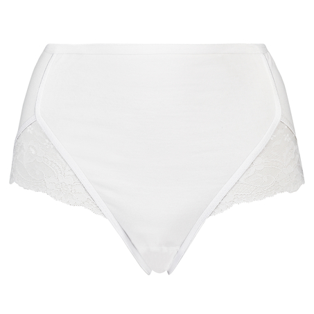 Superslip Lace Maxi bomull, Vit