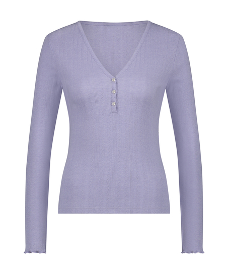 Pyjamastopp Henley, Lila