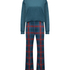 Pyjamaset med v&auml;ska, bl&aring;