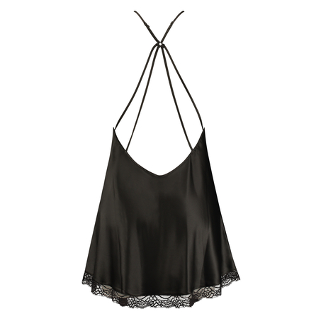 Underklänning Lessie Satin, Svart