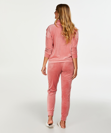 Joggingbyxor Velour, Rosa