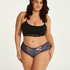 Brazilian-trosa Lacey Curvy, blå