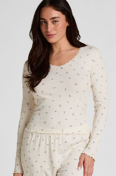Hunkemöller Daisy Pyjamas Topp Vit