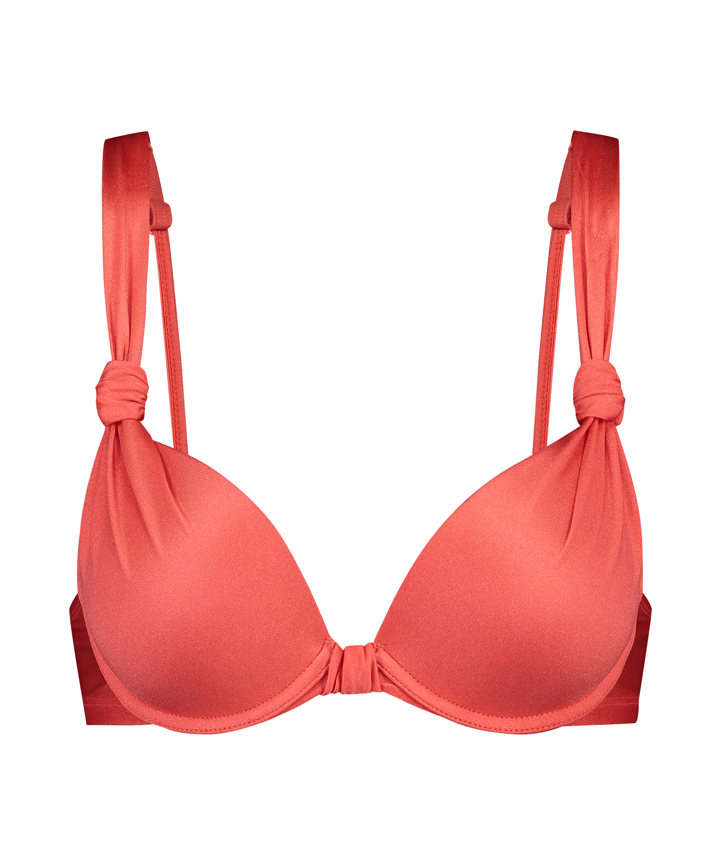 Luxe push-up bikini-överdel Storlek A - E, röd, main