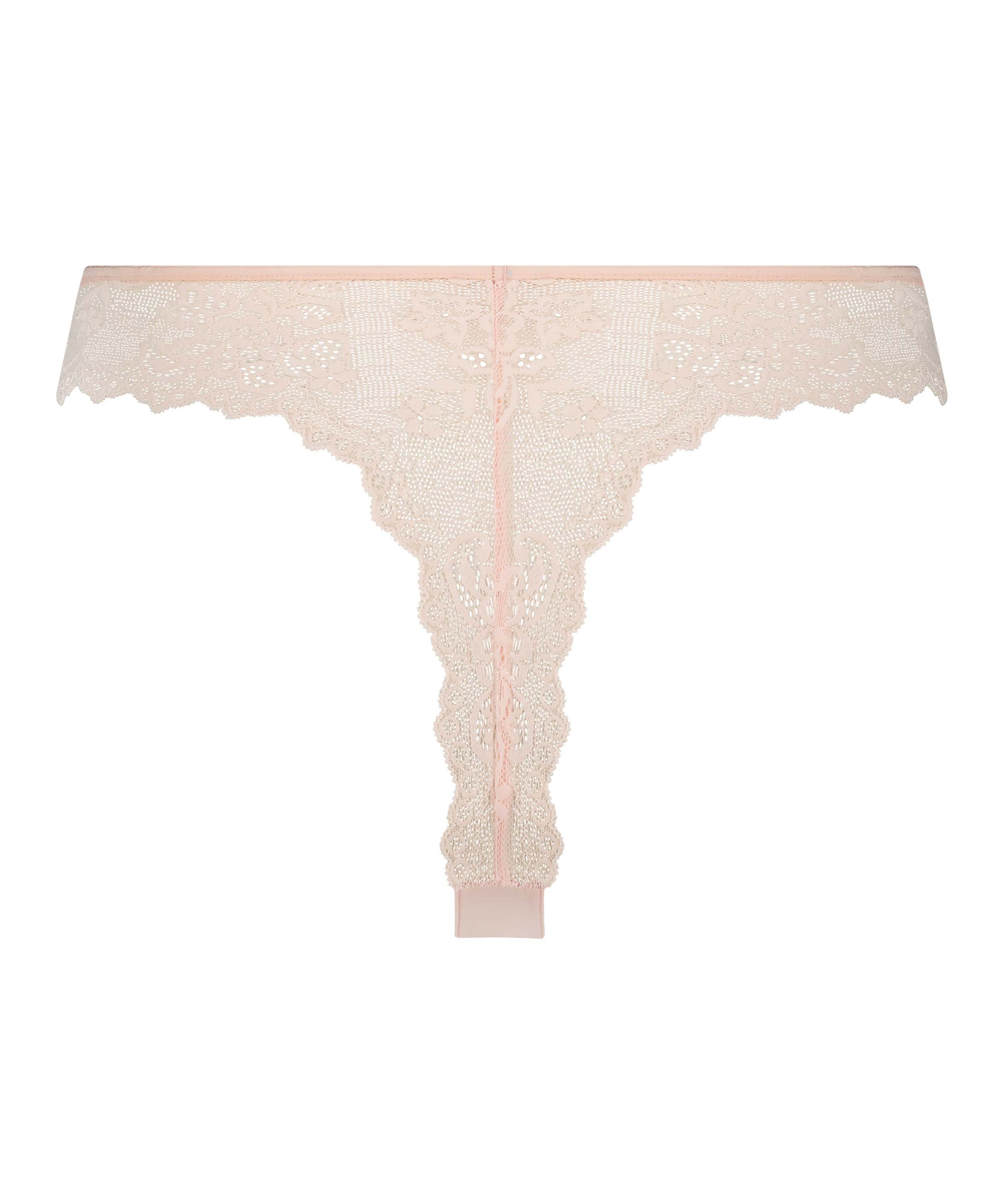 Stringtrosa Invisible Lace Back, Rosa, main