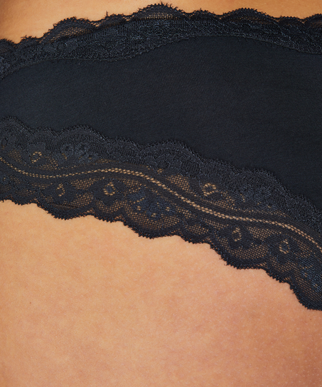 Brazilian-trosa i bomull, Bl&aring;