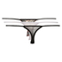 3-pack thongs mesh, Svart