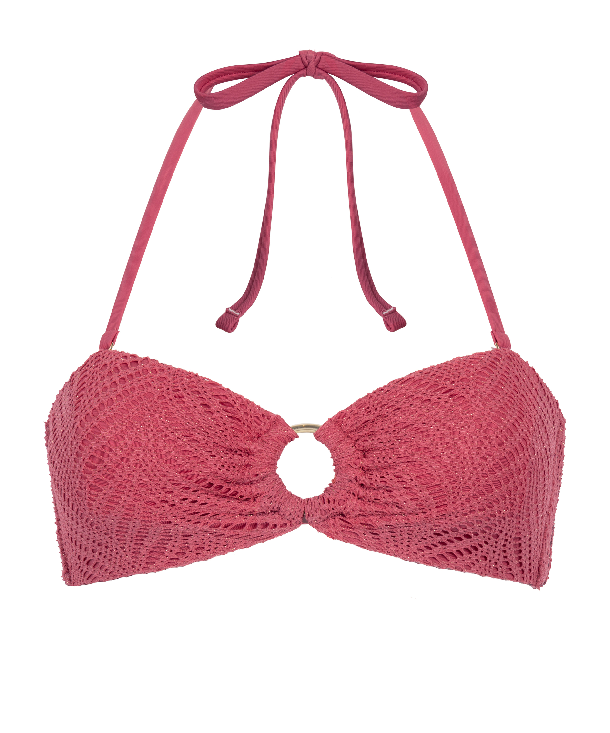 Lanai bandeau-bikiniöverdel, Rosa, main