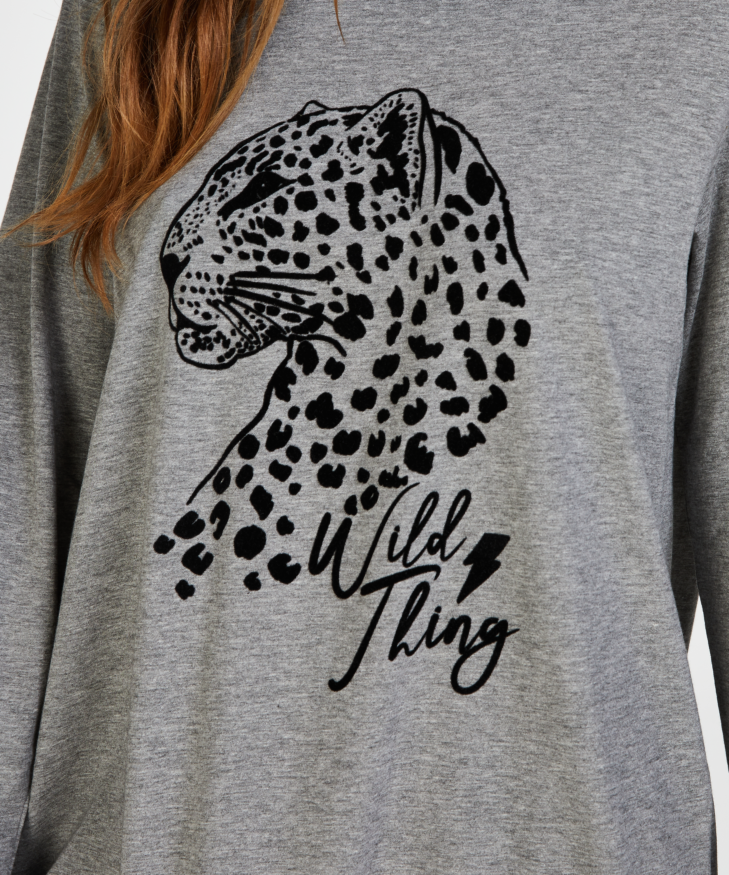 Nattlinne med rund halsringning, Gr&aring;, main