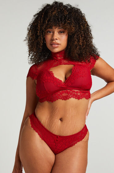 Hunkemöller Brazilian-trosa Daisy Röd — produktbild