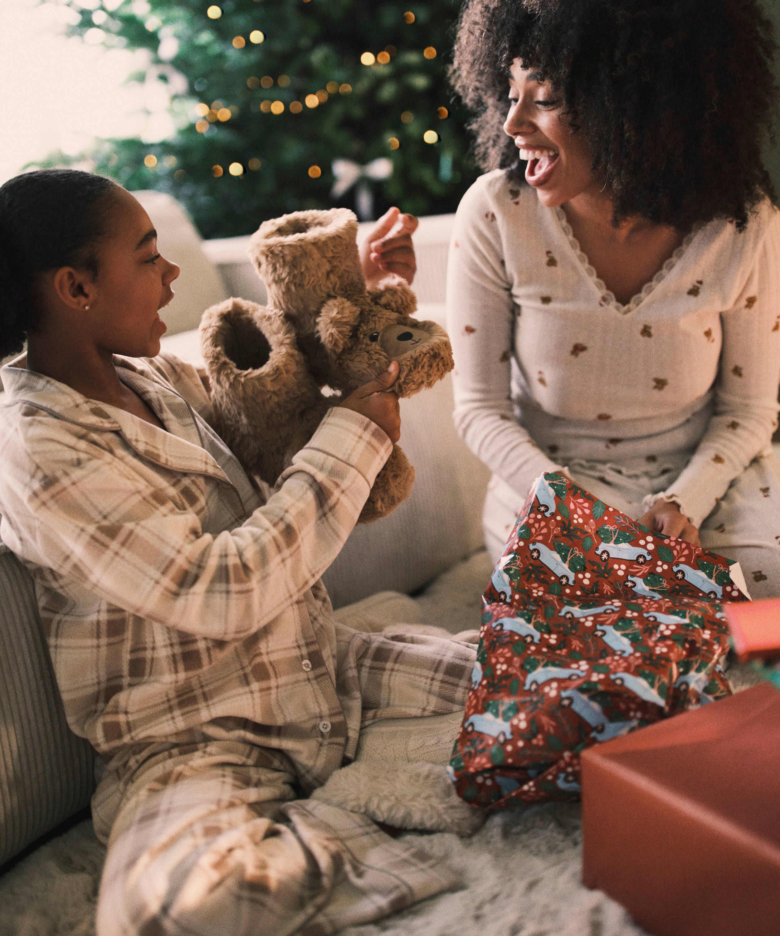 Tofflor Teddy Bear, Beige, main