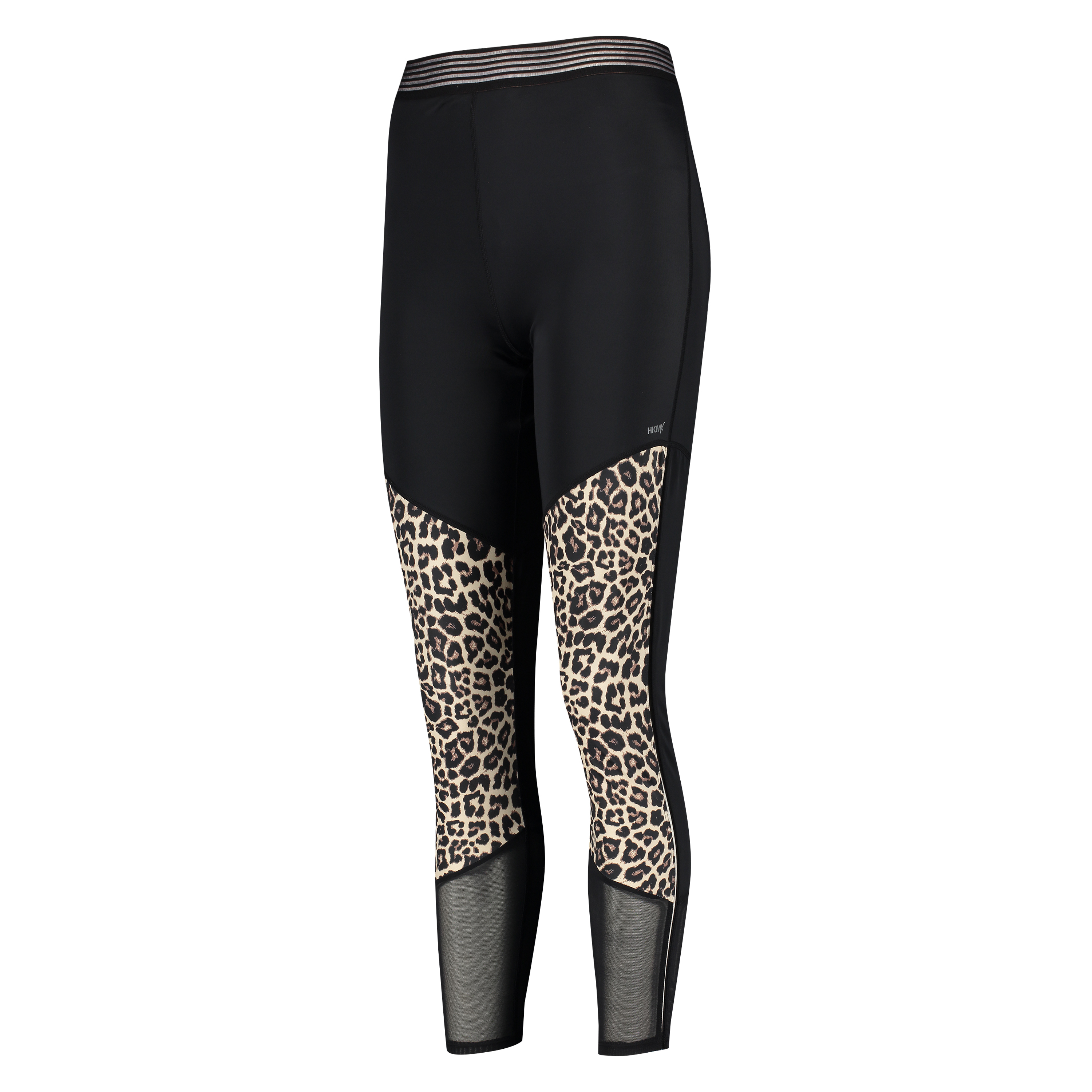 HKMX högt skurna sportleggings, Leopard, Grå, main