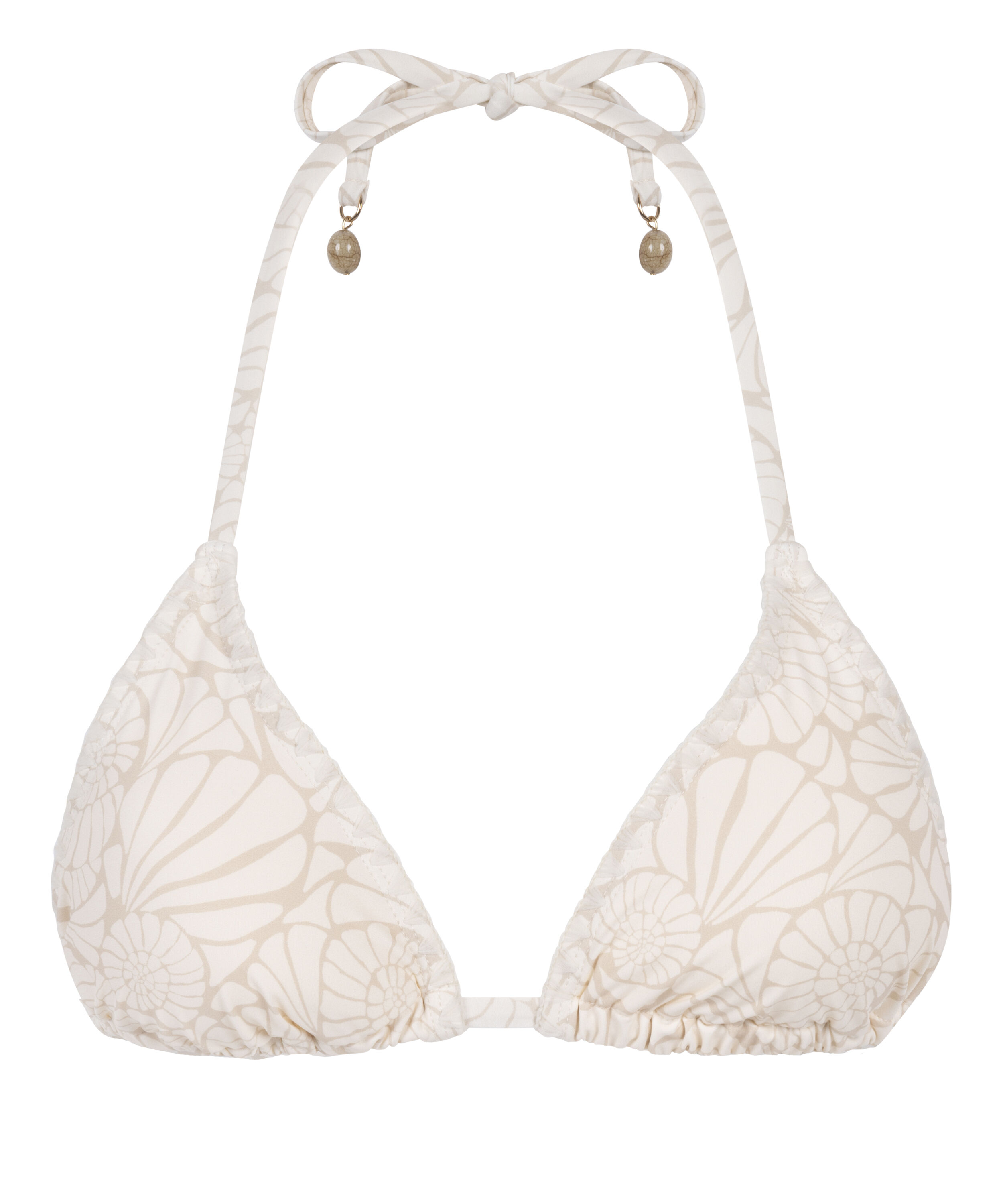 Caicos triangelformad bikini&ouml;verdel, Beige