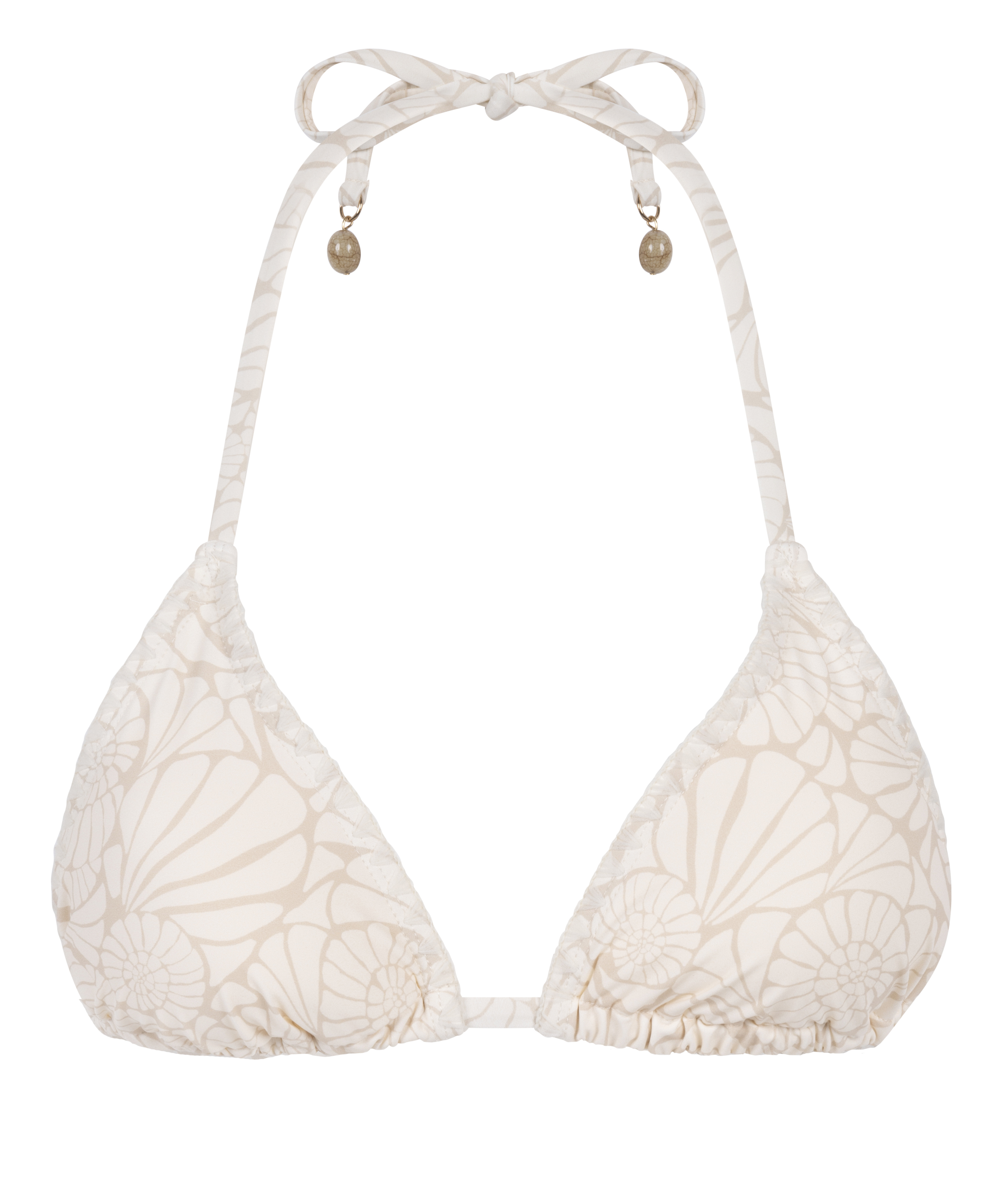 Caicos triangelformad bikiniöverdel, Beige, main