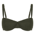 Cairo icke-formpressad bikiniöverdel, Grön