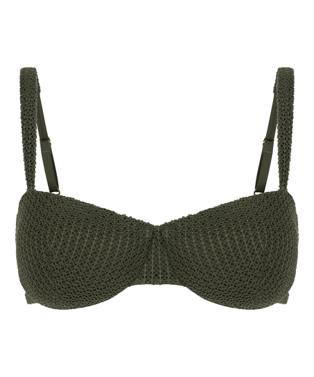 Cairo icke-formpressad bikiniöverdel, Grön