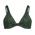 Icke formpressad bikini-överdel med bygel Tonal, grön