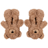 Tofflor Teddy Bear, Beige