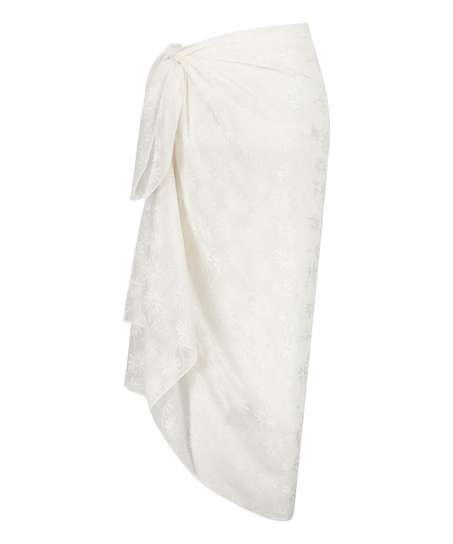 Libby pareo med struktur, Vit