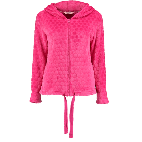 Jacket Bunny cardigown fleece, Rosa