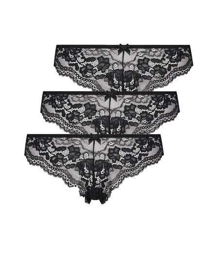 3-pack Chelsea braziliantrosa, Svart