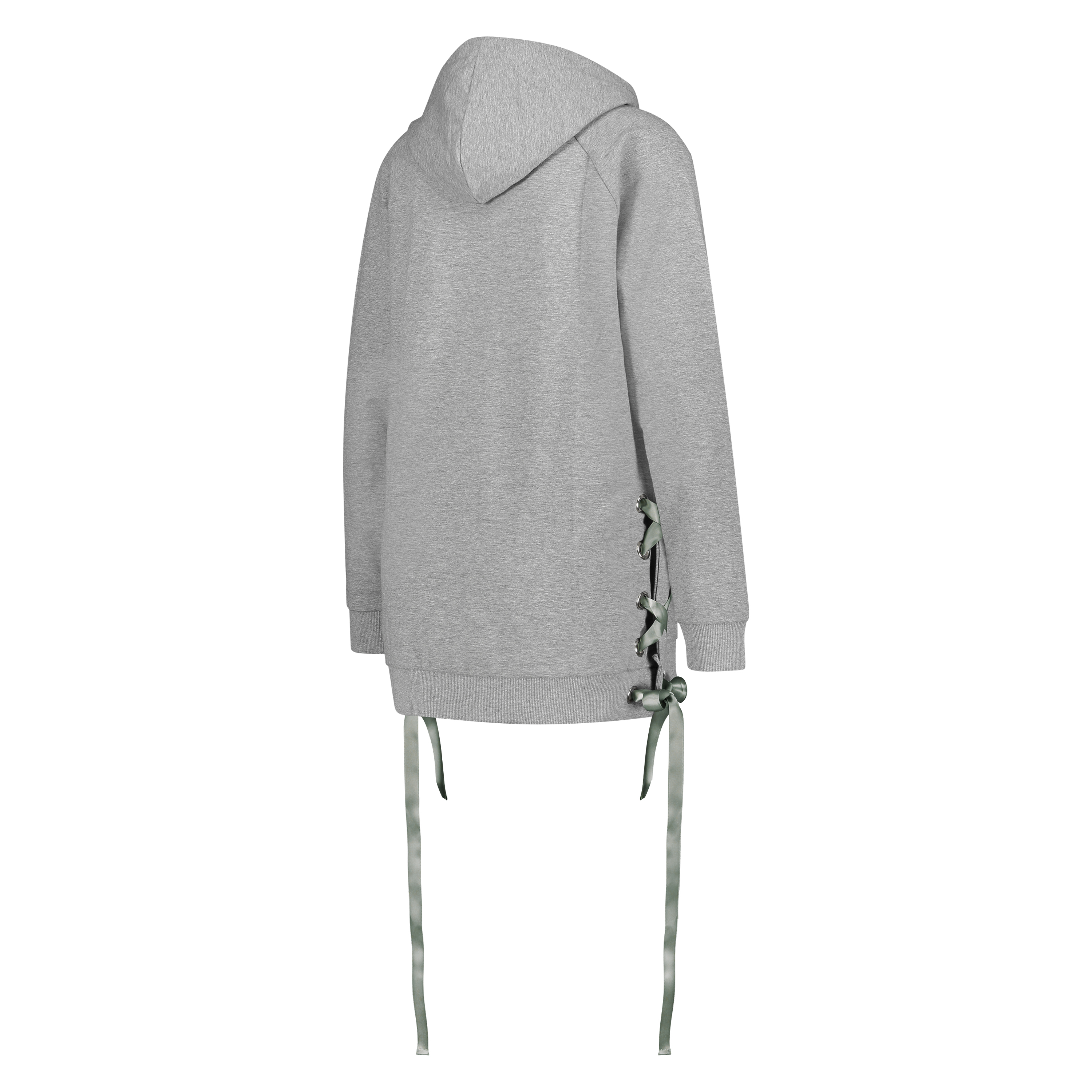 HKMX sweatshirt lace-up, Grå, main