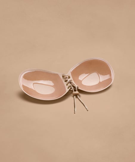 Självhäftande push-up-bh, Beige