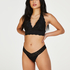 Vadderad halter-bralette Rosalyn, Svart