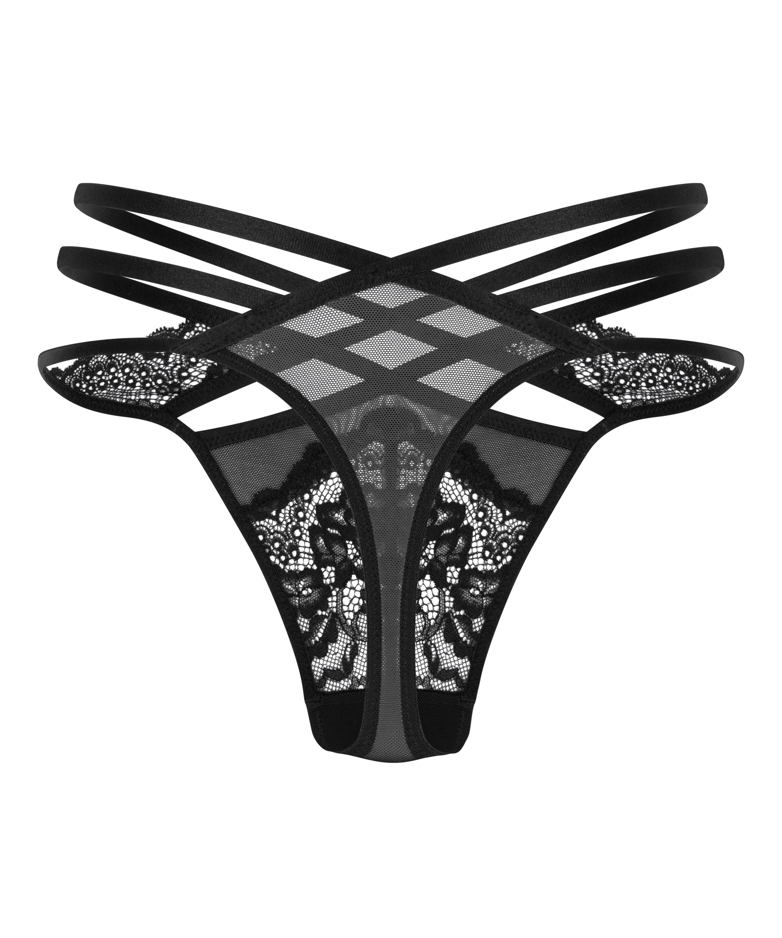 Stringtrosa Janine, Svart, main