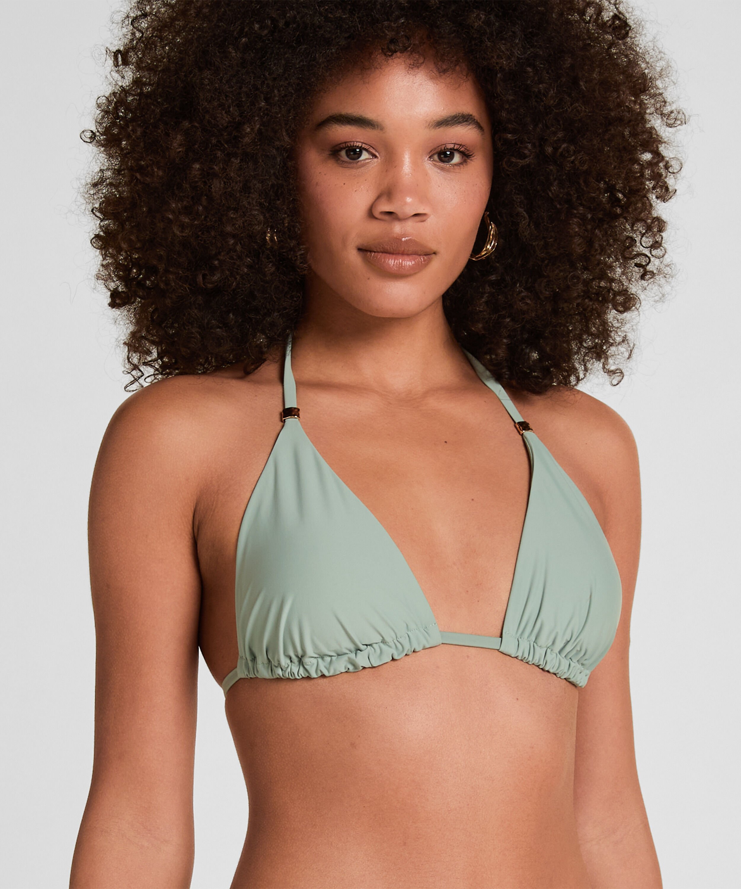 Triangle Bikini Top Luxe, Grön