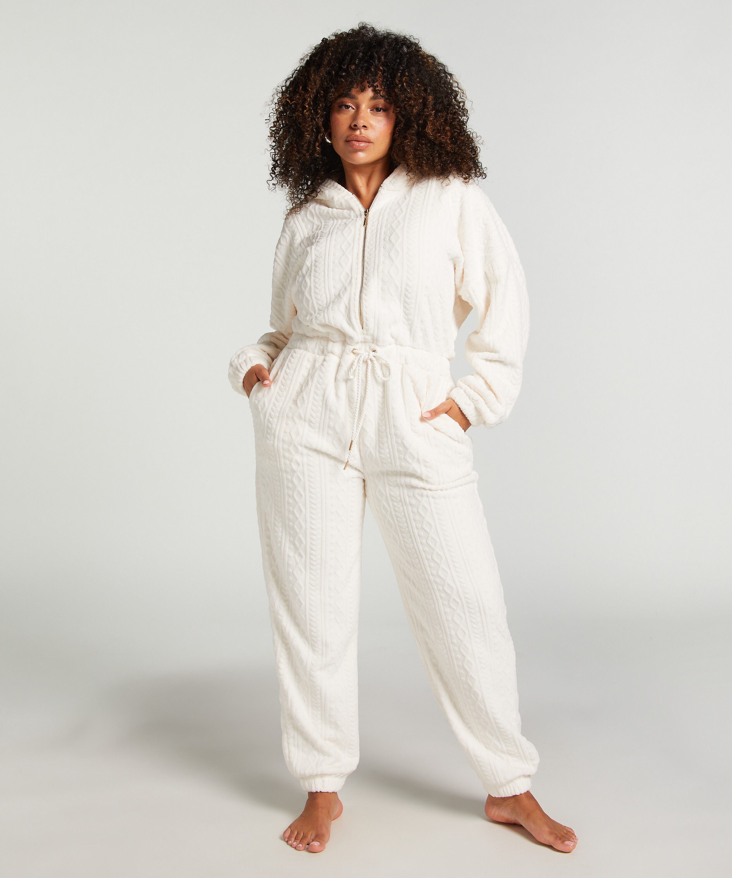 Onesie Fleece, Vit